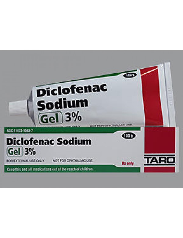 DICLOFENAC SOD 3% (SOLARAZE) GEL 100GM